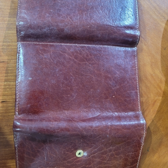 Giudi Italian Leather Trifold Womens Wallet - Picture 3 of 4